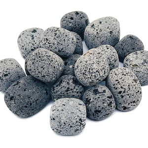 Lava Tumbled Stone - Natural Lava Stone Crystal Gemstone - Polished Lava Stone Tumble Stones - Spiritual Stone –  TU1067