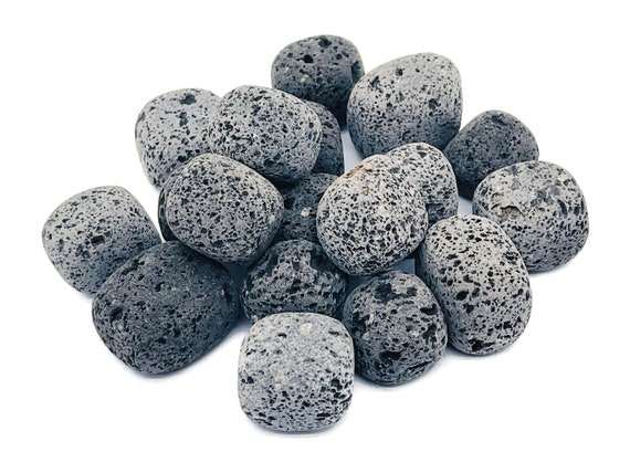 Lava Tumbled Stone - Natural Lava Stone Crystal Gemstone - Polished Lava Stone Tumble Stones - Spiritual Stone –  TU1067