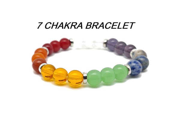 7 Chakra Gemstone Bracelet - Handmade Crystal Bracelet - Men&Women Stretchy Bracelet - Gift for Her - Choose Your Bracelet - YY1044