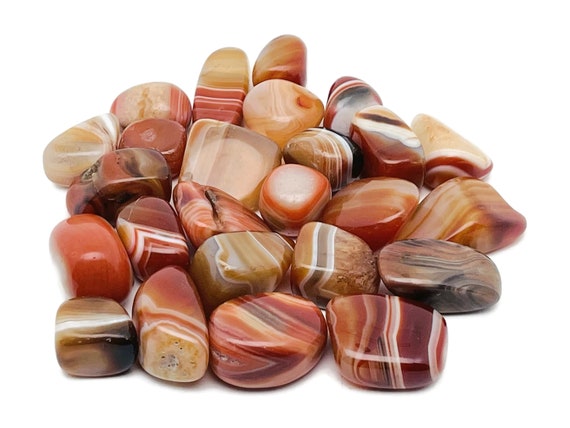 Sardonyx Agate Tumbled Stone – Sardonyx Natural Agate – Chinese Stone - Agate Crystal– TU1231