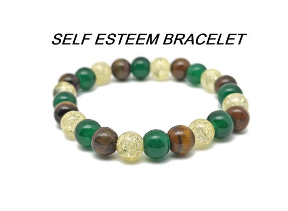 Self Esteem Gemstone Bracelet - Handmade Crystal Bracelet - Men&Women Stretchy Bracelet - Gift for Her - Choose Your Bracelet - YY1031