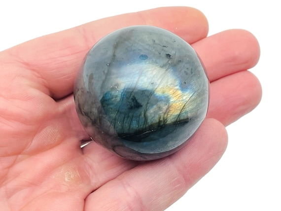 Labradorite Sphere Stone A++ – Crystal Ball - Healing Crystal Stones – Crystal Décor – 40-50mm - BA1010