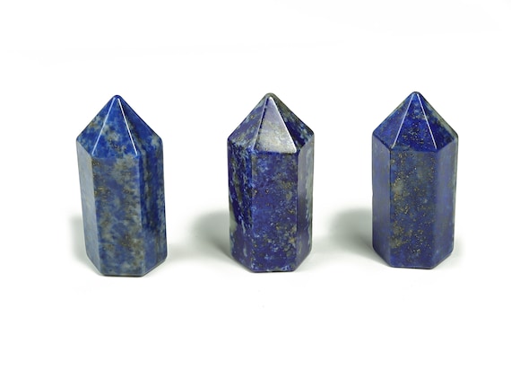 Lapis Lazuli Obelisk Tower – Gemstone Tower – Lapis Lazuli Wand – Hand Carved Crystal Point – Healing Crystal – 3.5 Cm – TW1088