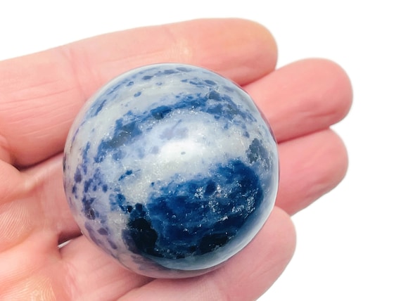 Sodalite Sphere Stone A++ – Crystal Ball - Healing Crystal Stones – Crystal Décor – 40-50mm - BA1027