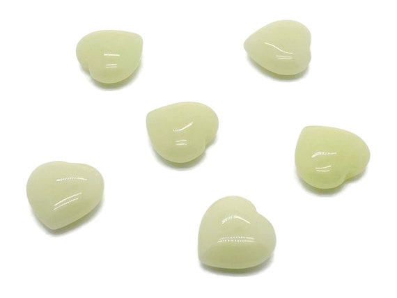 Luminous Heart Gemstone – Heart Crystal - Healing Stones – Carving Heart - Natural stones - 2.5cm - HE1136