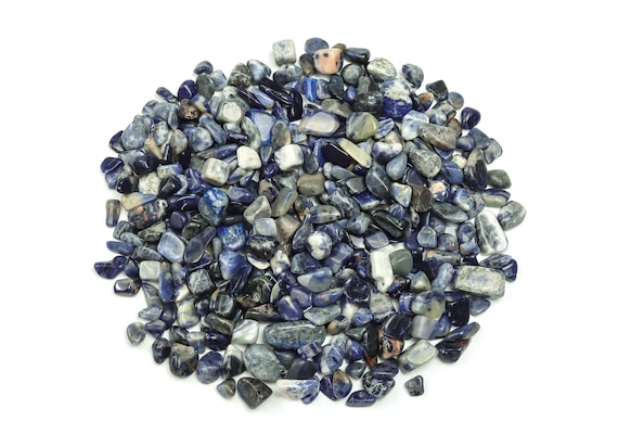 Sodalite Chips – Gemstone Chips – Crystal Semi Tumbled Chips - Bulk Crystal - 7-15mm  - CP1035