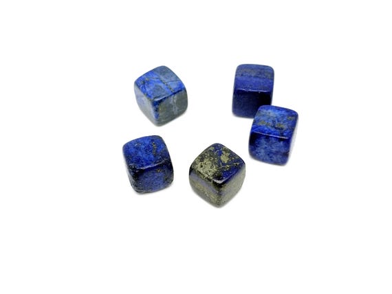 Lapis Lazuli Cube Tumbled Stone - Crystal Lovers - Polished Cube - Crystals - Tumbled Crystal Cube Carving - FL1088