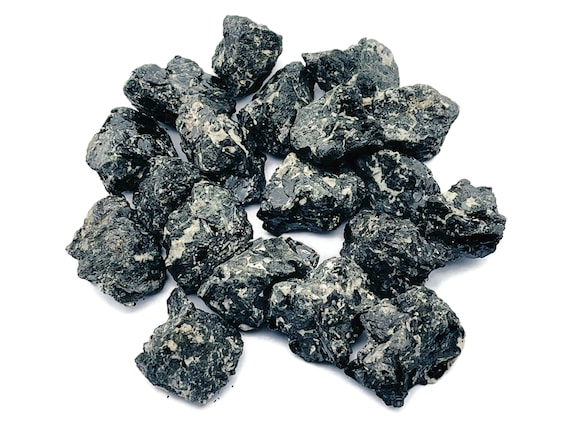 Black Star Diopside Stone Raw – Rough Black Star Diopside Stone - Natural Stone - Chunk Gemstone - Healing Crystal - RA1217