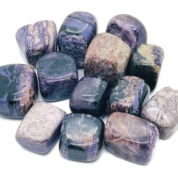 Charoite Tumbled Stone  – Charoite Crystal – Ultra Color Charoite - Jewelry Making Gem - TU1194