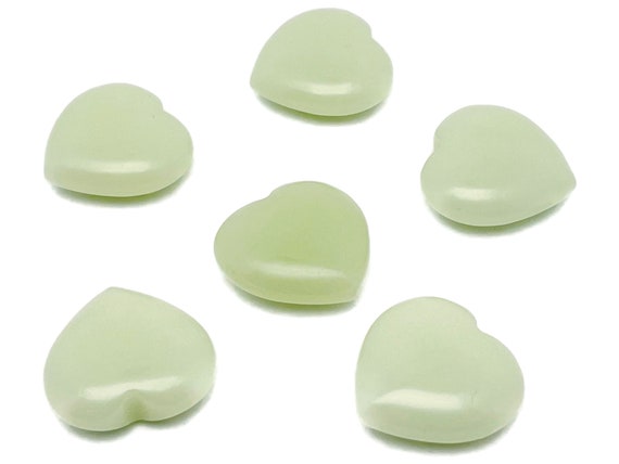Luminous Heart Gemstone – Luminous Heart Crystal - Healing Stones – Carving Heart - Natural stones -3cm - HE1204