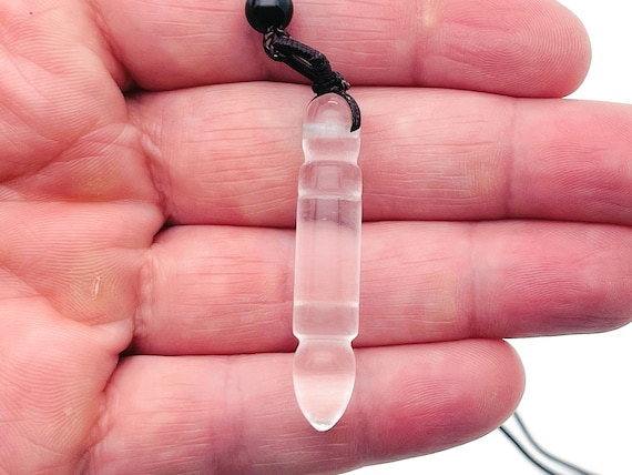 Clear Quartz Bullet Necklace - Crystals Pendant Healing - Quartz Pendant - Gifts - NC1320