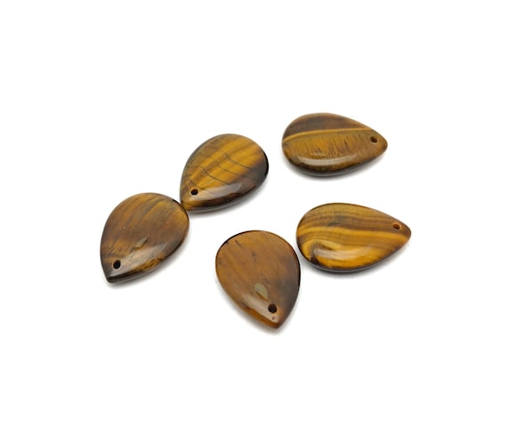 Tiger Eye Dainty Drop Crystal Pendants - Gemstone Necklace Pendant - Luxury Jewelry - DIY Jewelry Making - NC1641