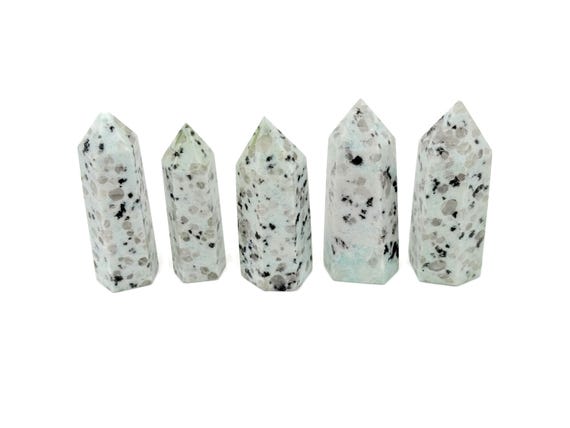 Kiwi Jasper Obelisk Tower Stone - Gemstone Tower - Meditation Gemstone - Crystal Gifts - Home Crystal Decor - TW1130