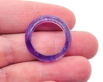 Amethyst Ring - Crystal Ring – Natural Amethyst - Jewelry Making Supplies - RI1010