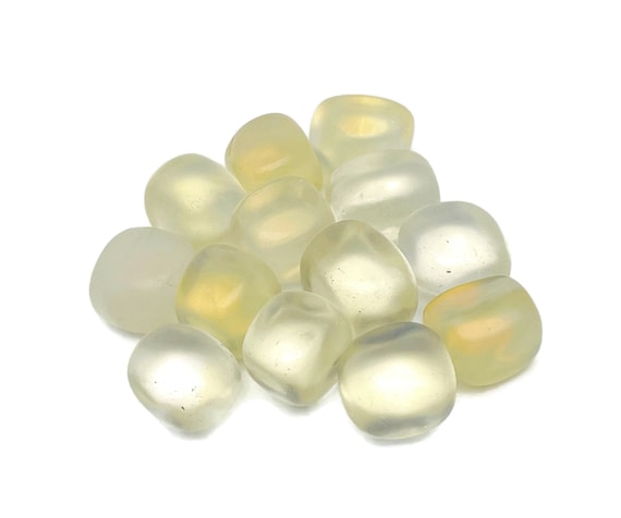 Yellow Smelting Quartz Tumbled Stone - Meditation Gemstone - Natural Smelting Quartz - Pocket Stone - TU1289