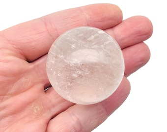 Clear Quartz Sphere Stone A++ – Crystal Ball - Healing Crystal Stones – Crystal Décor – 40-50mm - BA1019
