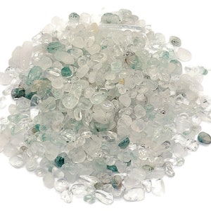 Prasiolite  Chips – Gemstone Chips – Crystal Semi Tumbled Chips - Bulk Crystal - 5-8mm - CP1199