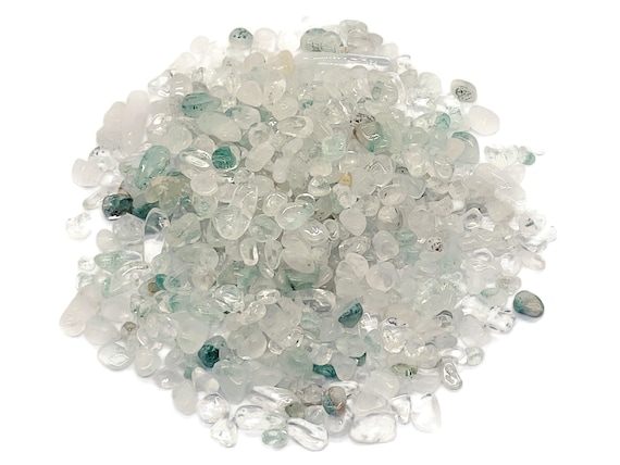 Prasiolite  Chips – Gemstone Chips – Crystal Semi Tumbled Chips - Bulk Crystal - 5-8mm - CP1199