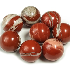 Red Jasper Sphere Stone – Sphere Red Jasper Stone – Natural Sphere Stone – Healing Crystal – Crystal Ball–Loose Gemstone – 20mm – SP1034