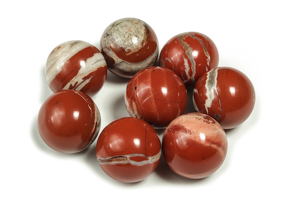 Red Jasper Sphere Stone – Sphere Red Jasper Stone – Natural Sphere Stone – Healing Crystal – Crystal Ball–Loose Gemstone – 20mm – SP1034