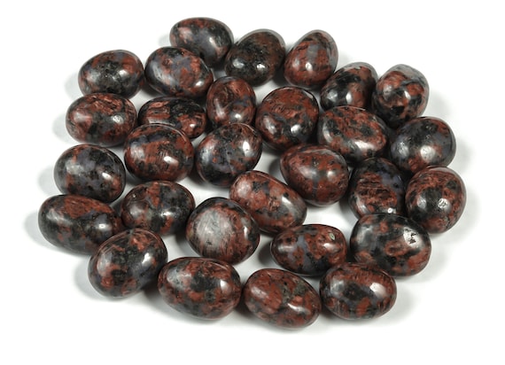 Red Larvikite Tumbled Stone - Healing Gemstone - Larvikite Tumble Stone - Natural Larvikite Crystal - Genuine Larvikite Stone – TU1073