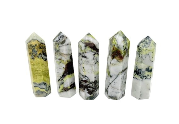 Yellow Turquoise Obelisk Tower Stone - Gemstone Tower - Meditation Gemstone - Crystal Gifts - Home Crystal Decor - TW1142