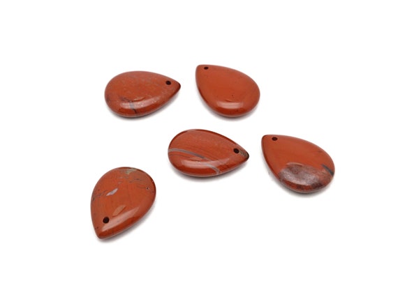 Red Jasper Dainty Drop Crystal Pendants - Gemstone Necklace Pendant - Luxury Jewelry - DIY Jewelry Making - NC1646