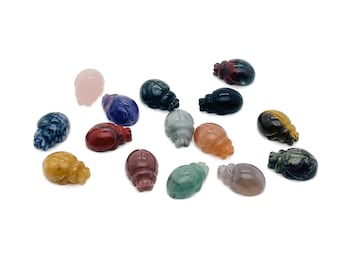 Crystal Ladybird Carving - Gemstone Ladybird - Crystals Chakra - Animal Carved Craft Gifts - Energy Gift for her - ANMIX7