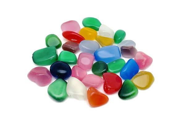Cats Eye Tumbled – Gemstone Cats Eye – Mix Color - Colorful Cats Eye - Bulk Crystal - TU1291