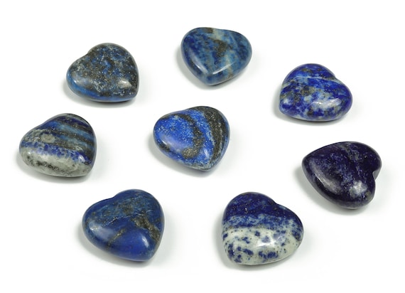 Lapis Lazuli Heart Gemstone – Heart Crystal - Healing Stones – Carving Heart - Natural stones - 2.5cm - HE1132