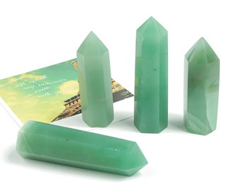 Aventurine Obelisk Tower Stone - Obelisk Tower Stone - Natural Crystal Gemstone - Green Tower Stone - TW1053