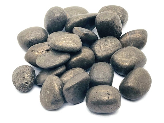 Pyrite Tumble Stone  – Healing Crystals – Polished Pyrite – Lucky Stones – Money Stone - Iron Stone – TU1183