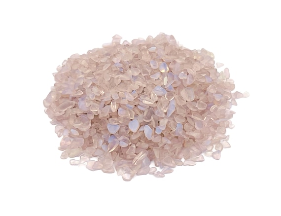 Pink Opalite Chips – Gemstone Chips – Crystal Semi Tumbled Chips - Bulk Crystal - 5-7mm - CP1240