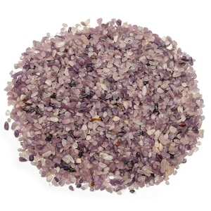 Lepidolite Chips – Gemstone Chips – Crystal Semi Tumbled Chips - Bulk Crystal - 2-6mm  - CP1070