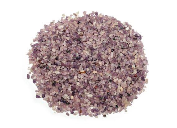 Lepidolite Chips – Gemstone Chips – Crystal Semi Tumbled Chips - Bulk Crystal - 2-6mm  - CP1070