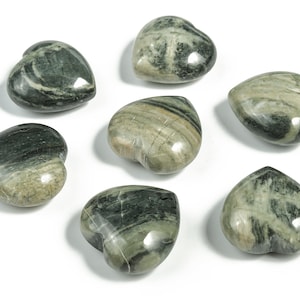 Silver Leaf Jasper Earth Stone Etsy Israel