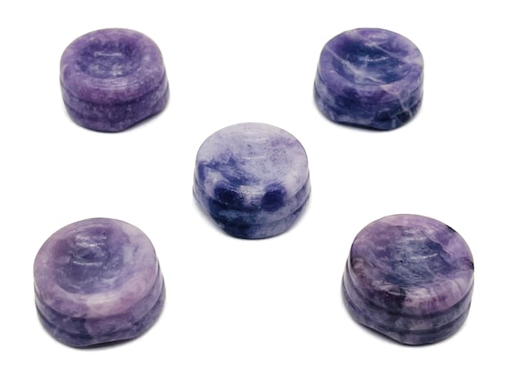 Lepidolite Crystal Sphere Stand - Gemstone Sphere Stand - Sphere Crystal Holders - Home Decor - SD1012