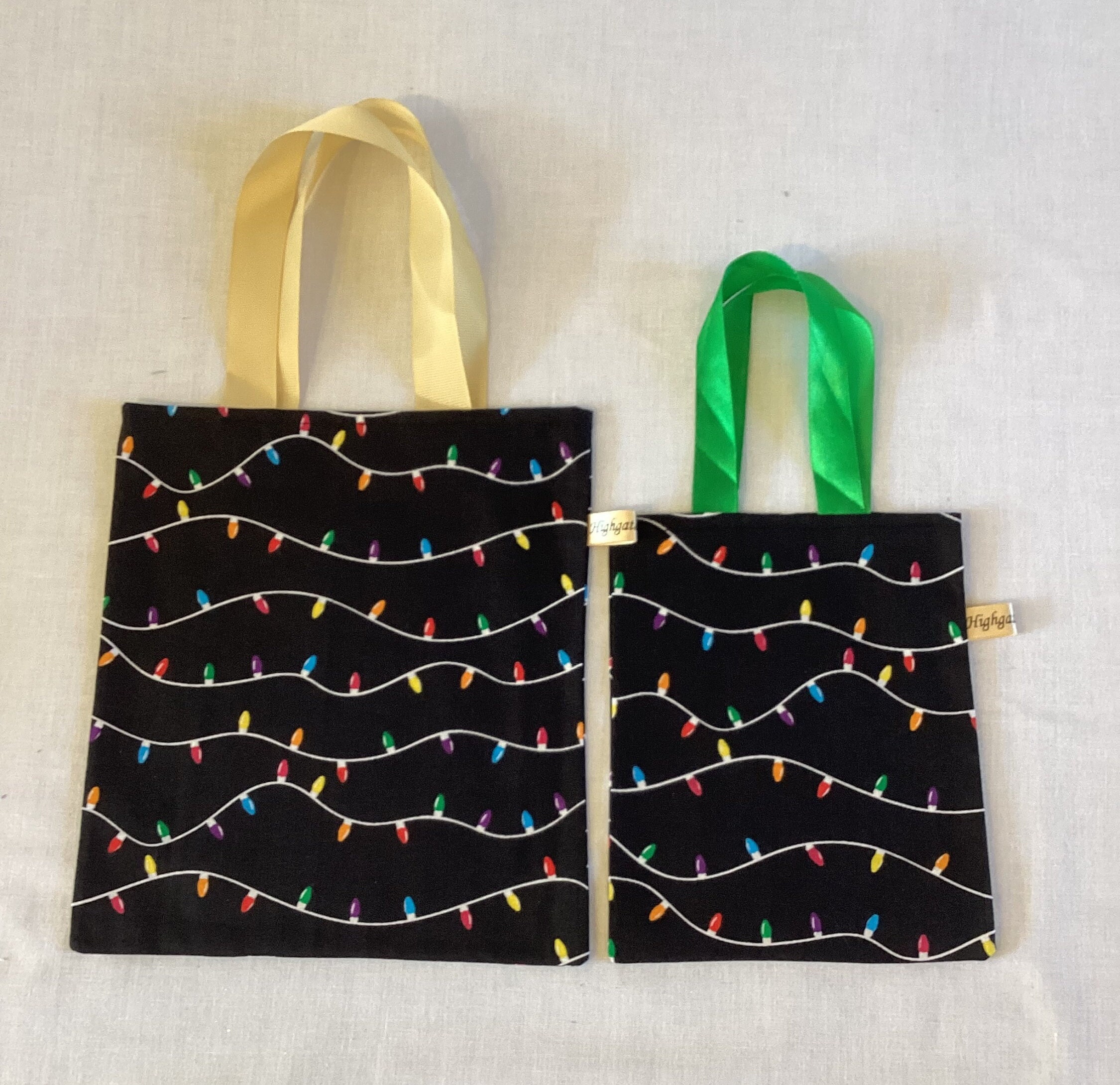 Christmas Fabric Gift Bags Ecofriendly, Reusable Fabric Gift Bags