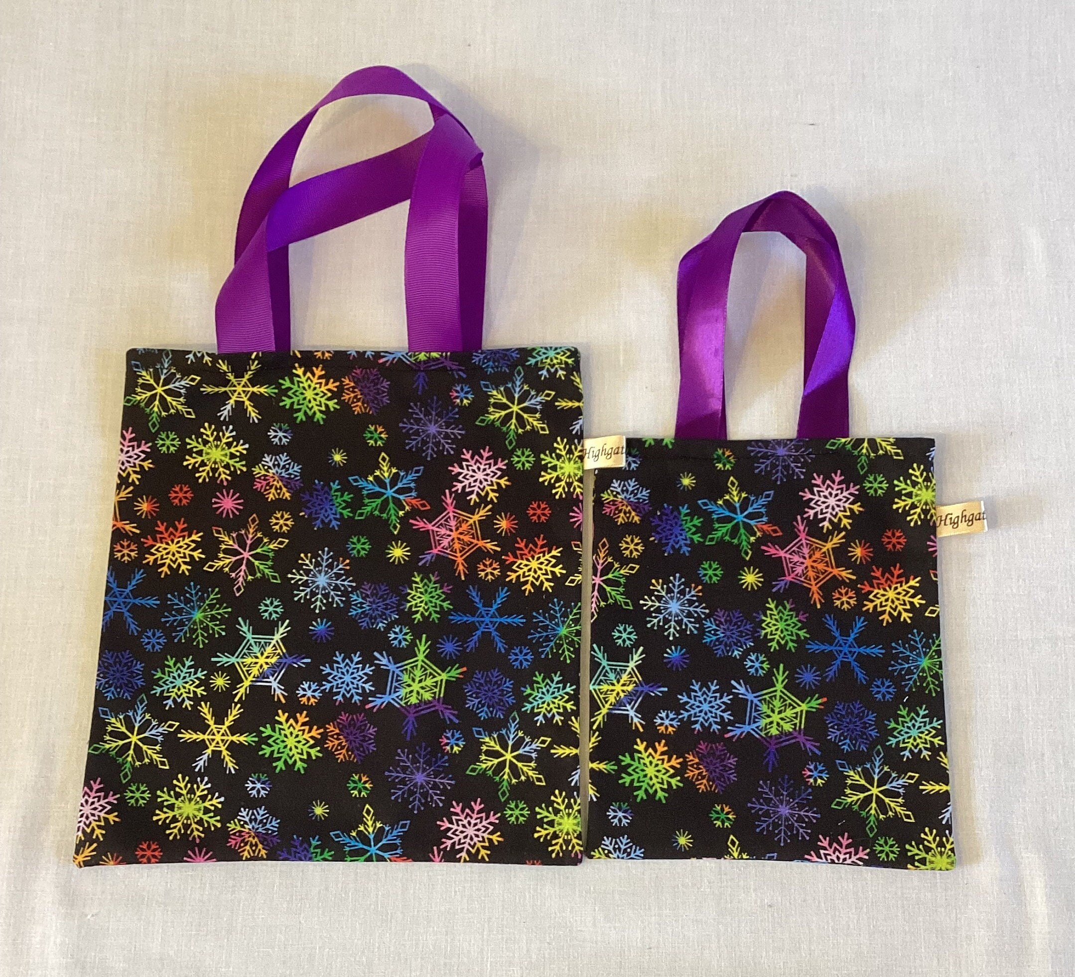 Christmas Fabric Gift Bags Ecofriendly, Reusable Fabric Gift Bags