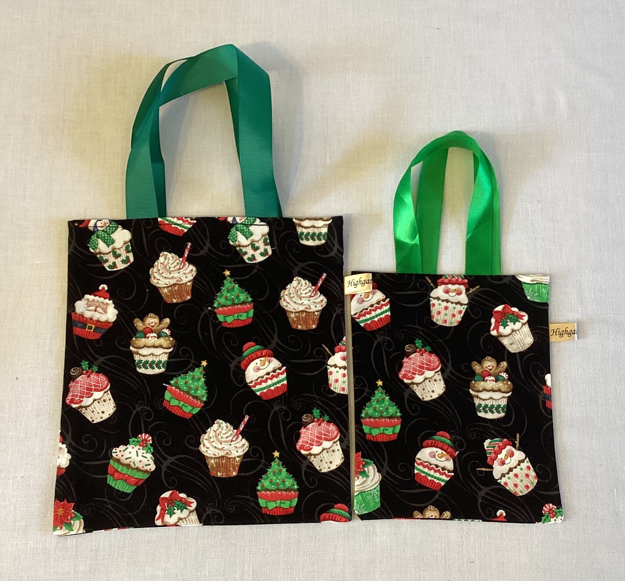Christmas Fabric Gift Bags Ecofriendly, Reusable Fabric Gift Bags
