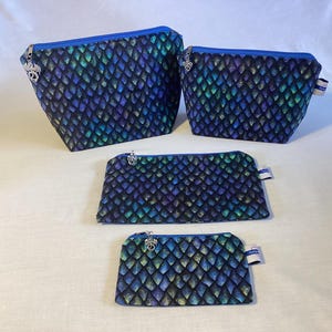 The Dragon Collection: Dragon washbags, Makeup Bags & Pencil/makeup Pouch,  Christmas/Birthday gifts, Dragon Gifts, Handmade in the UK.