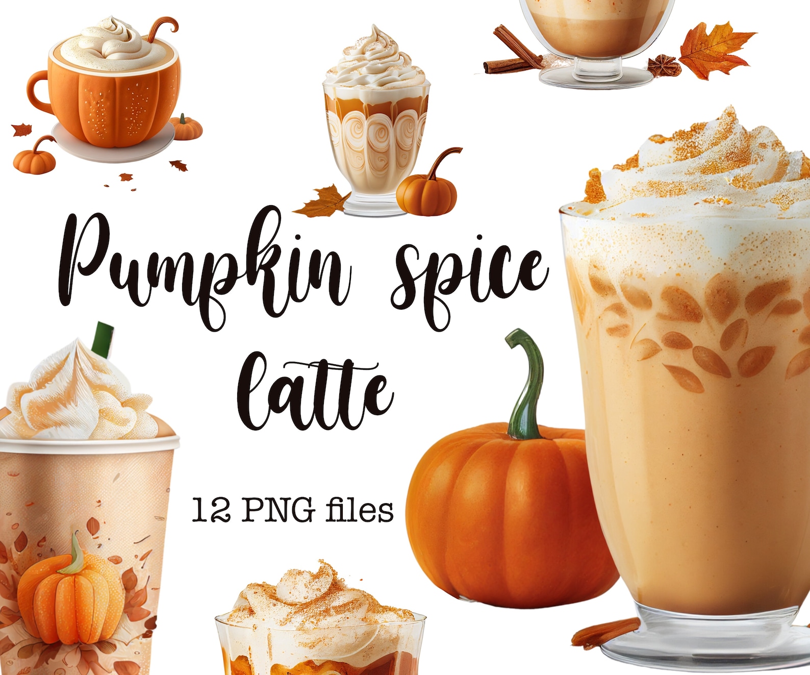Pumpkin Spice Latte Clipart, Pumpkin Spice Latte PNG, Coffee Clipart ...