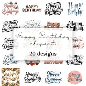 Clipart di Buon Compleanno, disegno PNG di Buon Compleanno, sovrapposizione di foto di Buon Compleanno, intestazione di Buon Compleanno, parole di Buon Compleanno