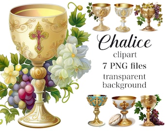 Chalice clipart, Chalice PNG, Christian clipart, First communion, Holy communion, Christening clipart, Baptism clipart, Digital download