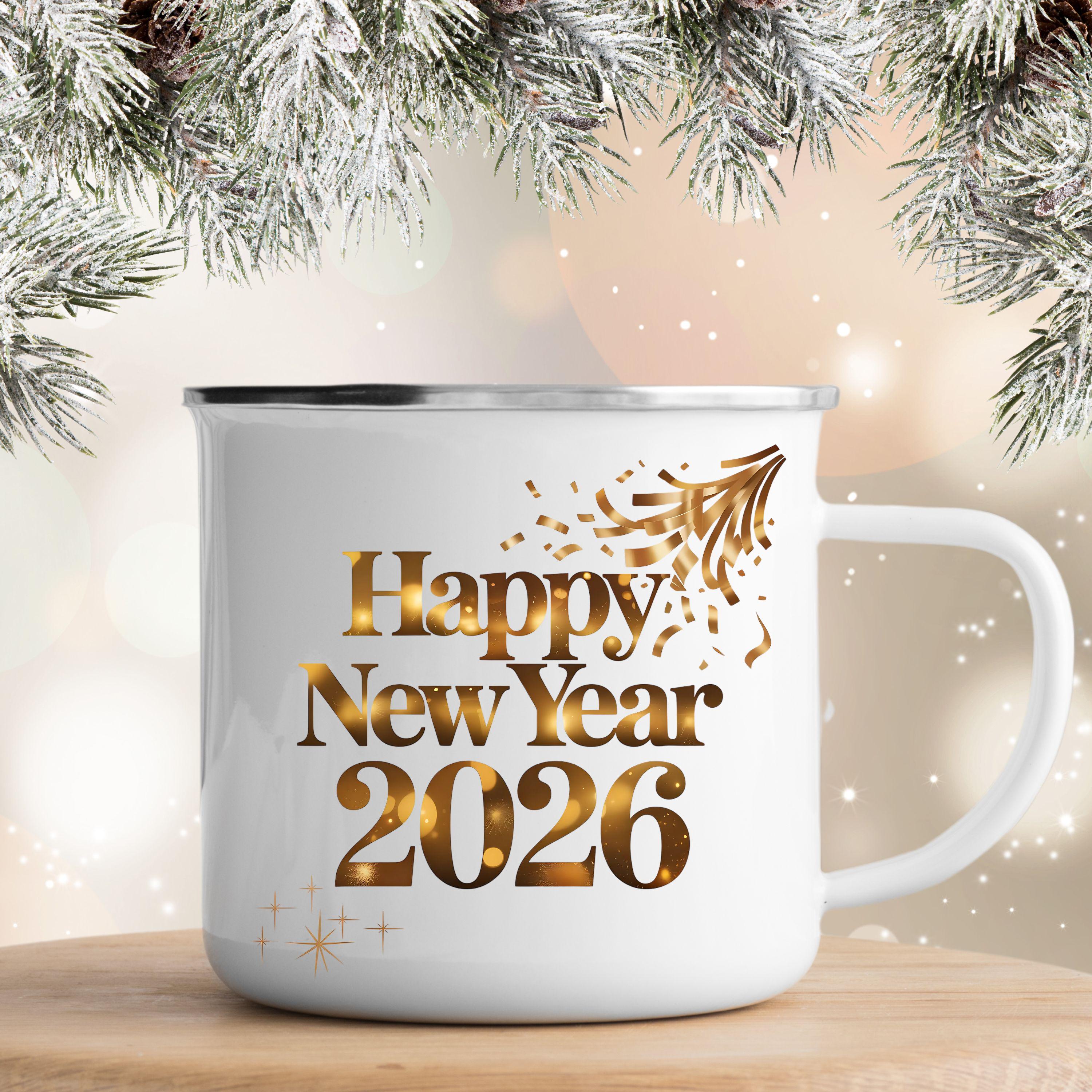Happy New Year 2026 Clipart, New Year PNG, Hello 2026, New Year