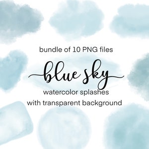 Blaue Pinselstriche, Aquarell Splash Clipart, Logo Hintergrund, Aquarell Hintergrund, Aquarell Klecks, Splatter PNG, Foto Overlay