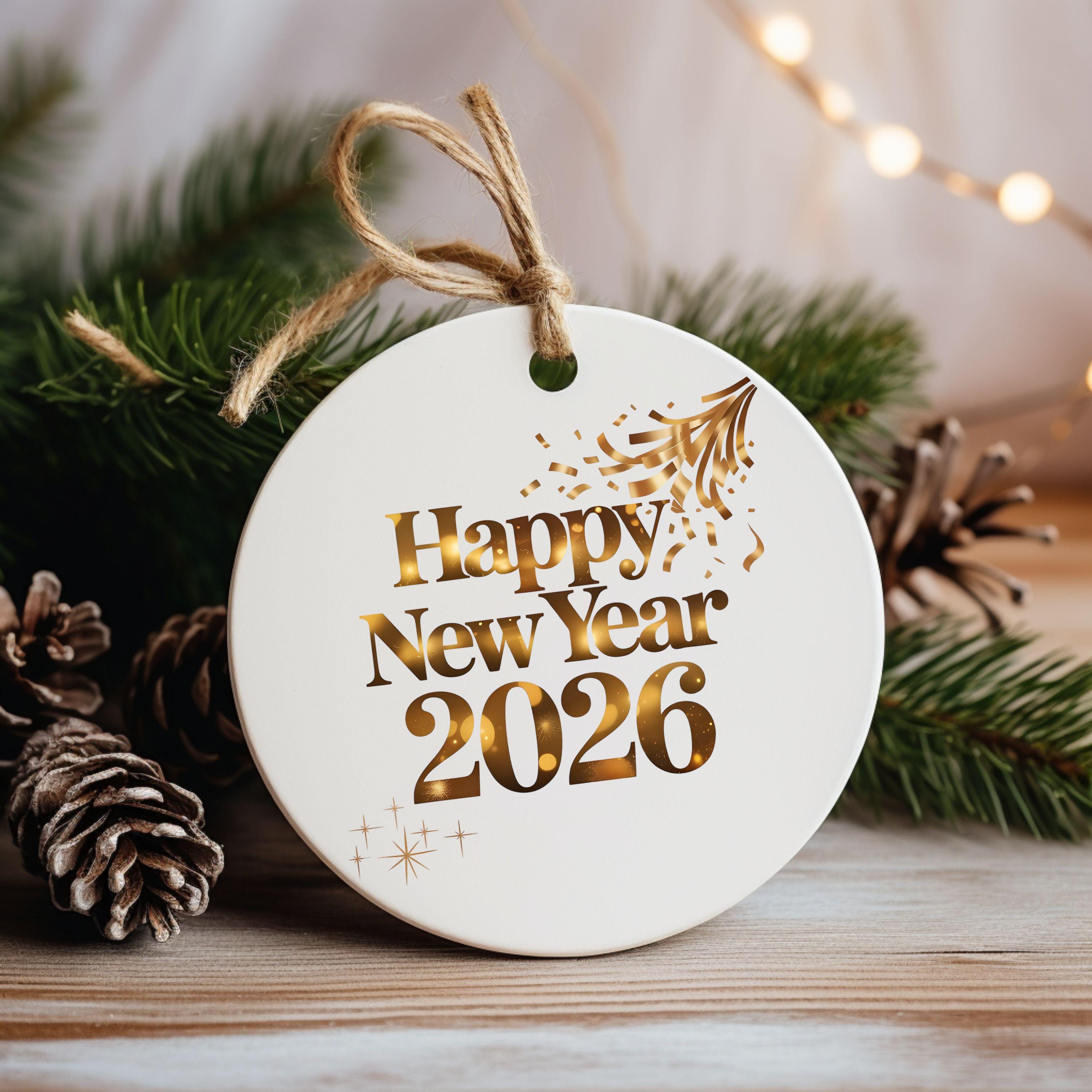 Happy New Year 2026 Clipart, New Year PNG, Hello 2026, New Year