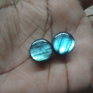 Natural Labradorite Smooth Earplugs, Blue Fire Labradorite Plugs Earrings, Multi Fire Labradorite Earlobe Earrings, Plugs