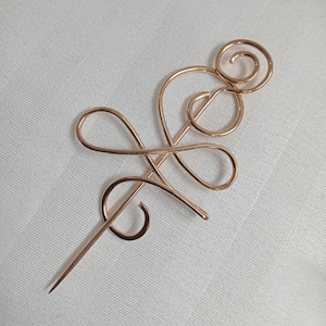 925 Sterling Silver Handmade Vintage Pin Brooches, Silver Pin Brooches, Celtic Scarf Pin, Silver Hair Stick Pin, Scarf Brooch, Shawl Pin