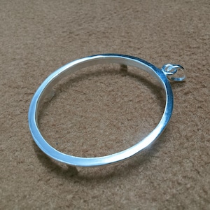 Sterling Silver Round Bezel Setting: Coin Pendant Tray, Jewelry Making